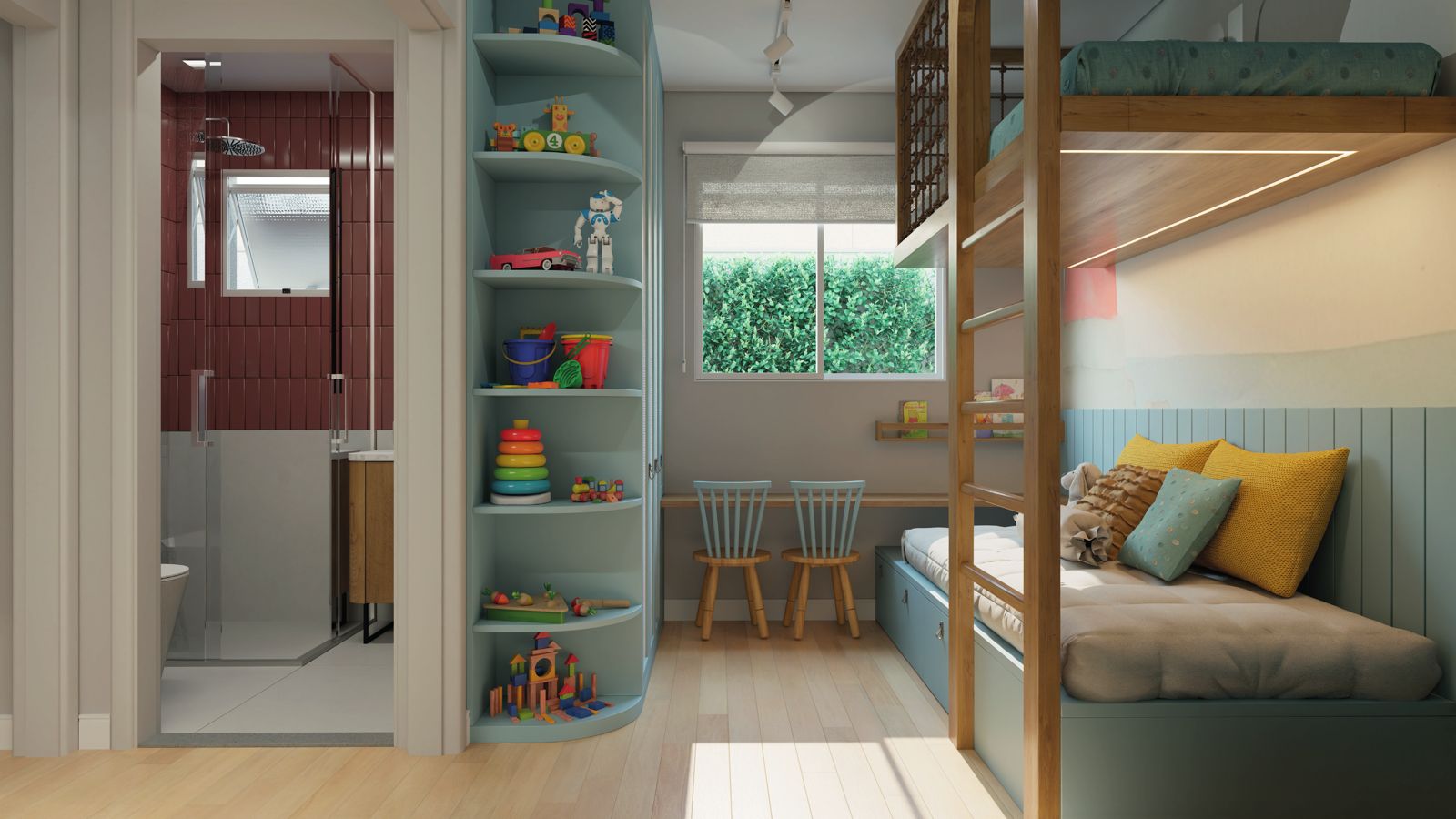 Quarto infantil ilustrativo